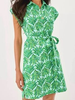 NWT Lilly Pulitzer XXL Emersyn Dress “Kitts Green Crossgrain Shady Babe” sz XXL